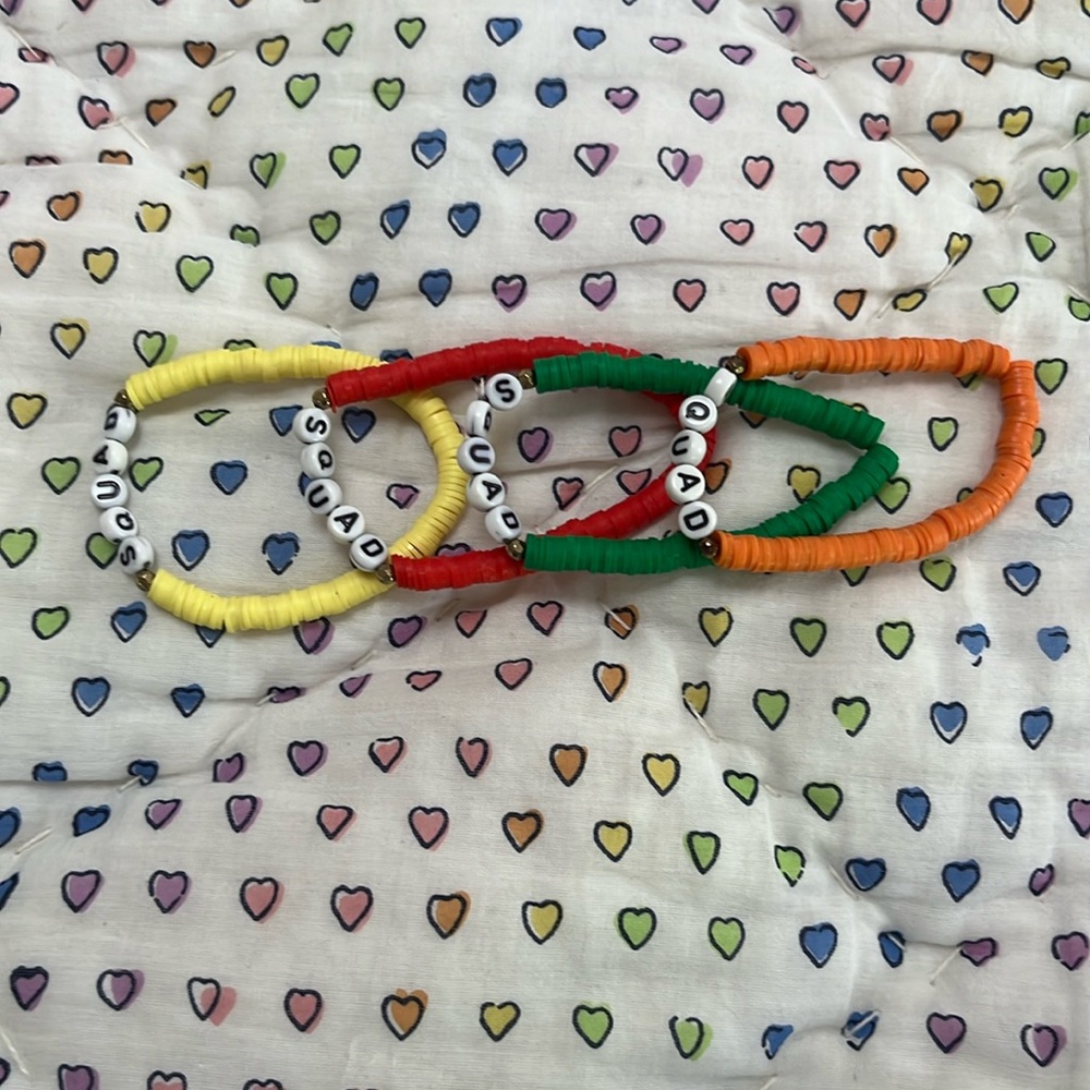 pack of 4 squad bracelets
